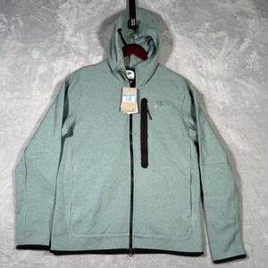 Nike‎ Jacket Mens Medium Full Zip Hoodie Tech Fleece DD4688-361 Reflective